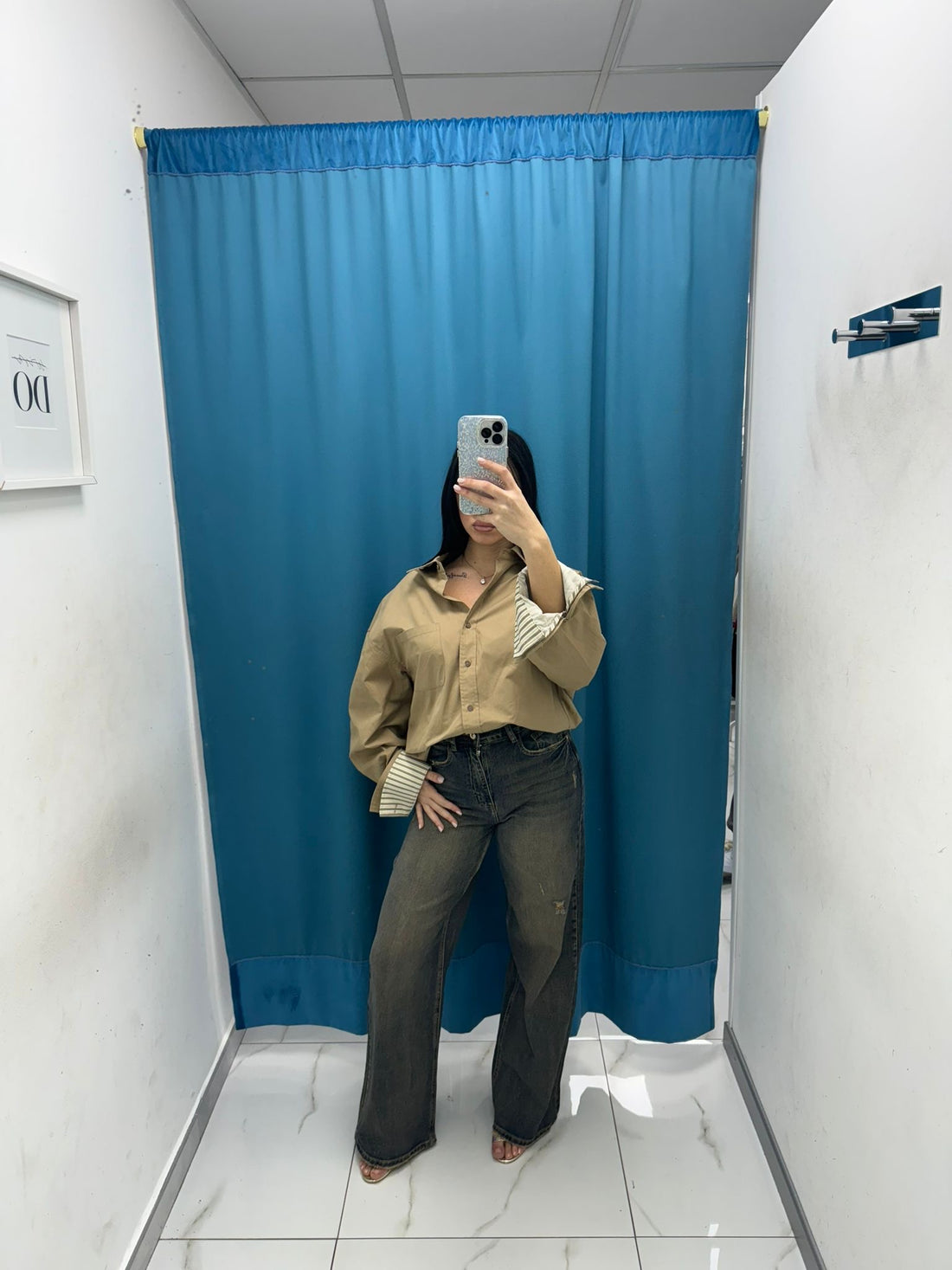 Giacca oversize beige Lumina 24091