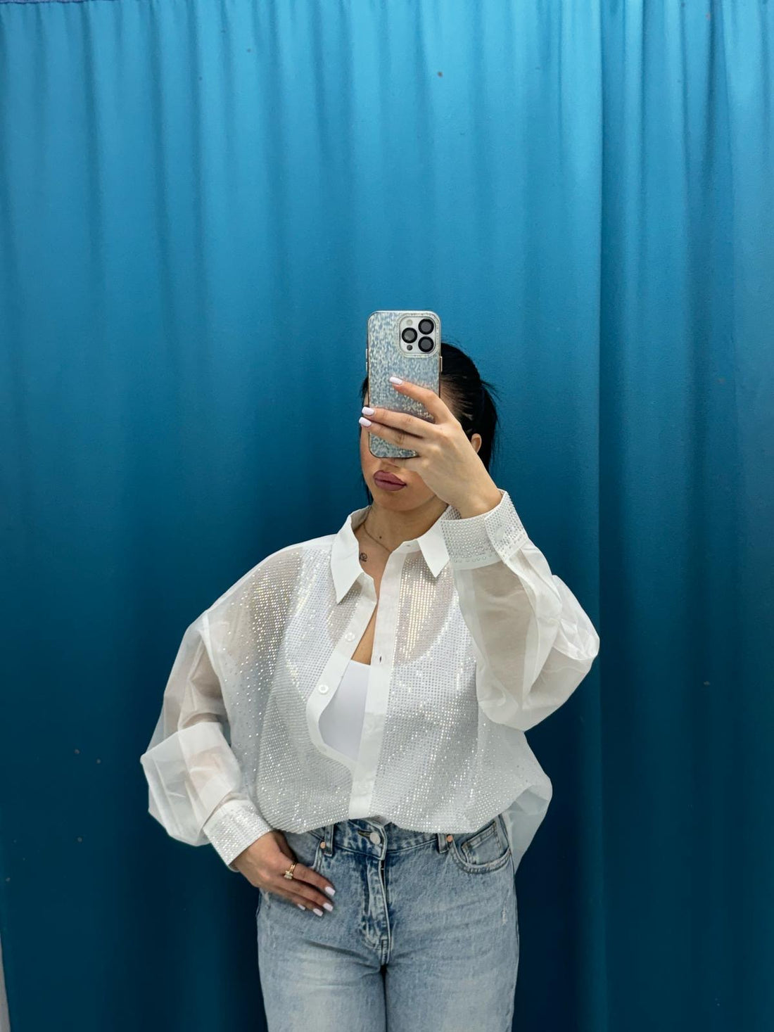 Camicia brillantini 76116