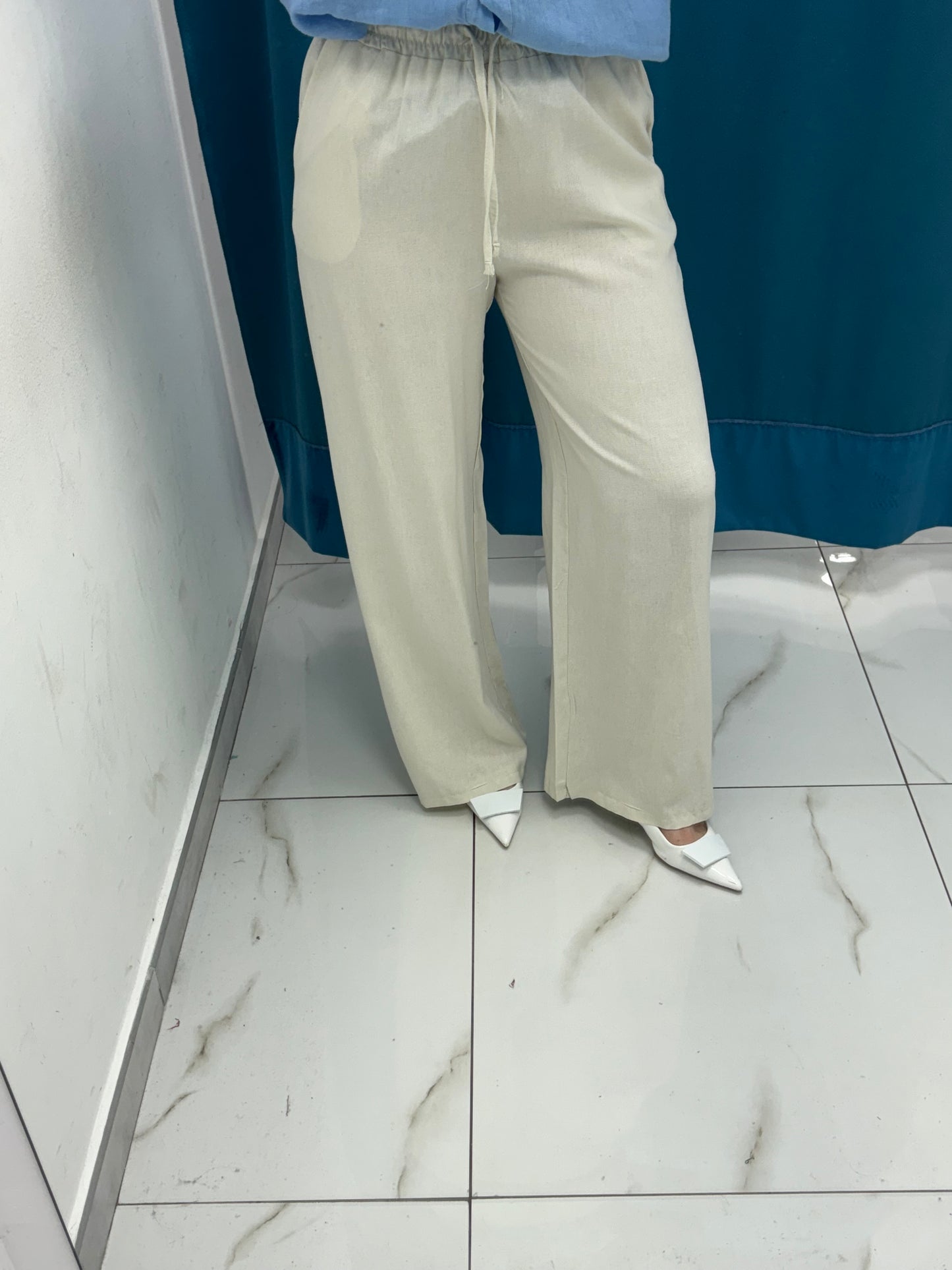 Pantalone simil lino 5816