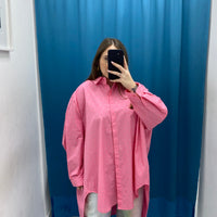 Camicia oversize con brillantini 18039