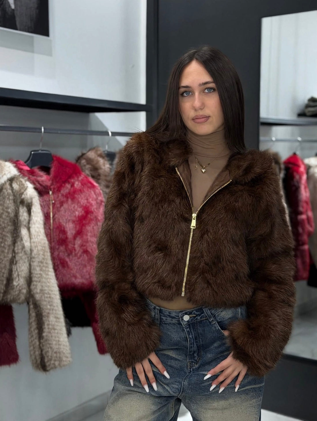 Pelliccia"CROP FUR"-1017