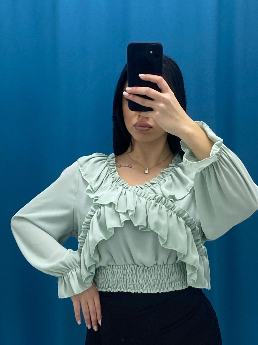 Blusa rouches 6015