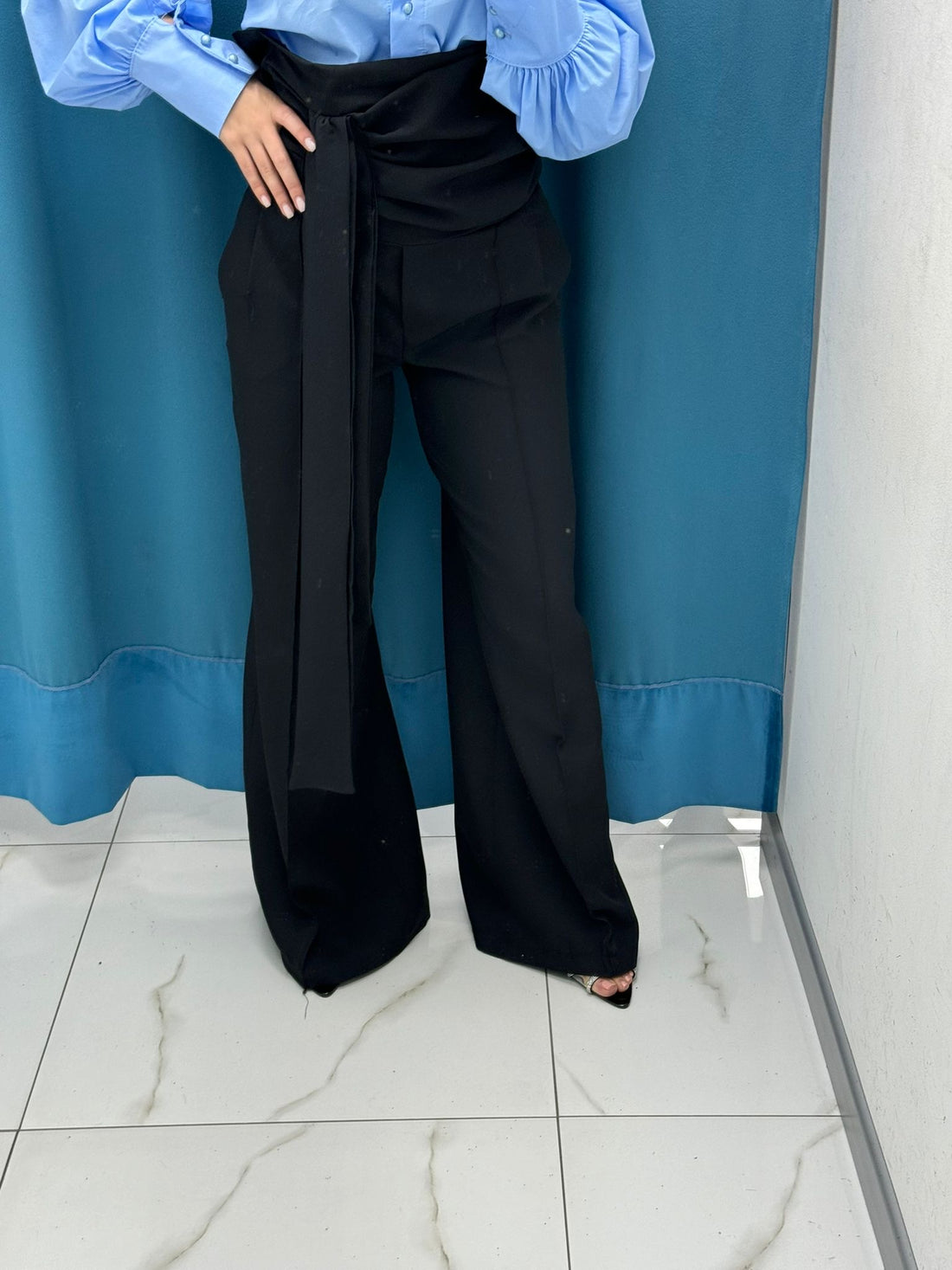 Pantalone con fascia 16067