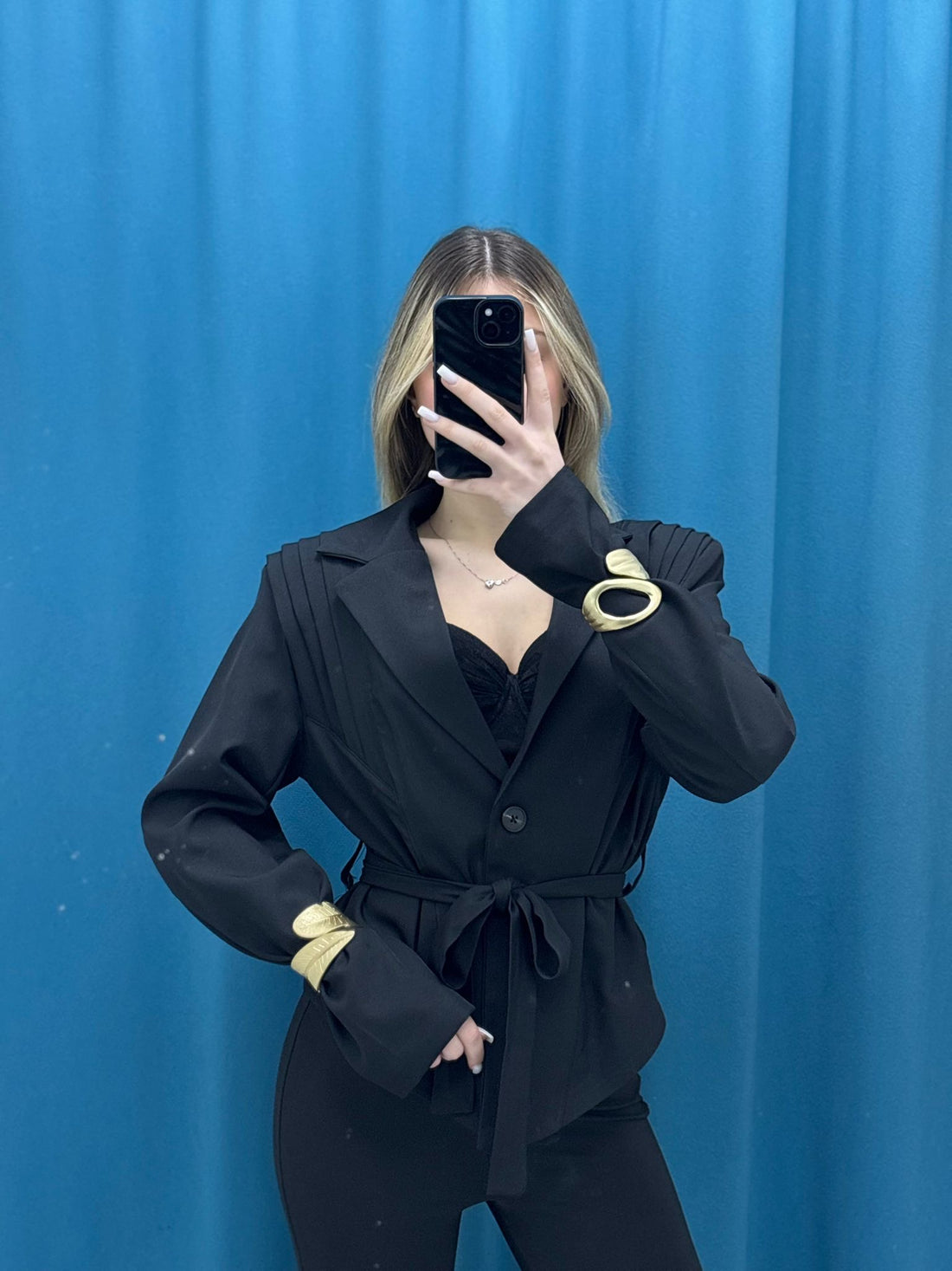 Blazer "Belted Elegance"-66767