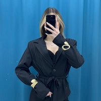 Blazer "Belted Elegance"-66767