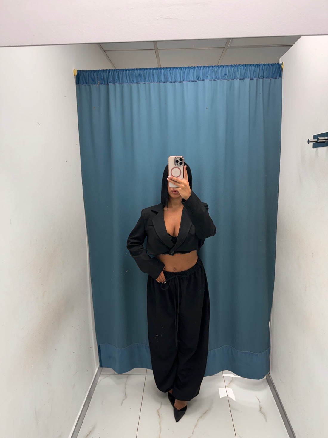 Tailleur ‘Luna’ – Giacca Corta & Pantalone Balloon-96994