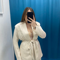 Tailleur satin giacca e pantalone GC32