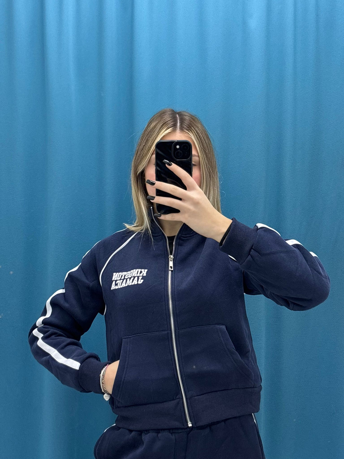 Tuta"Street Zip Contrast"-64511AB