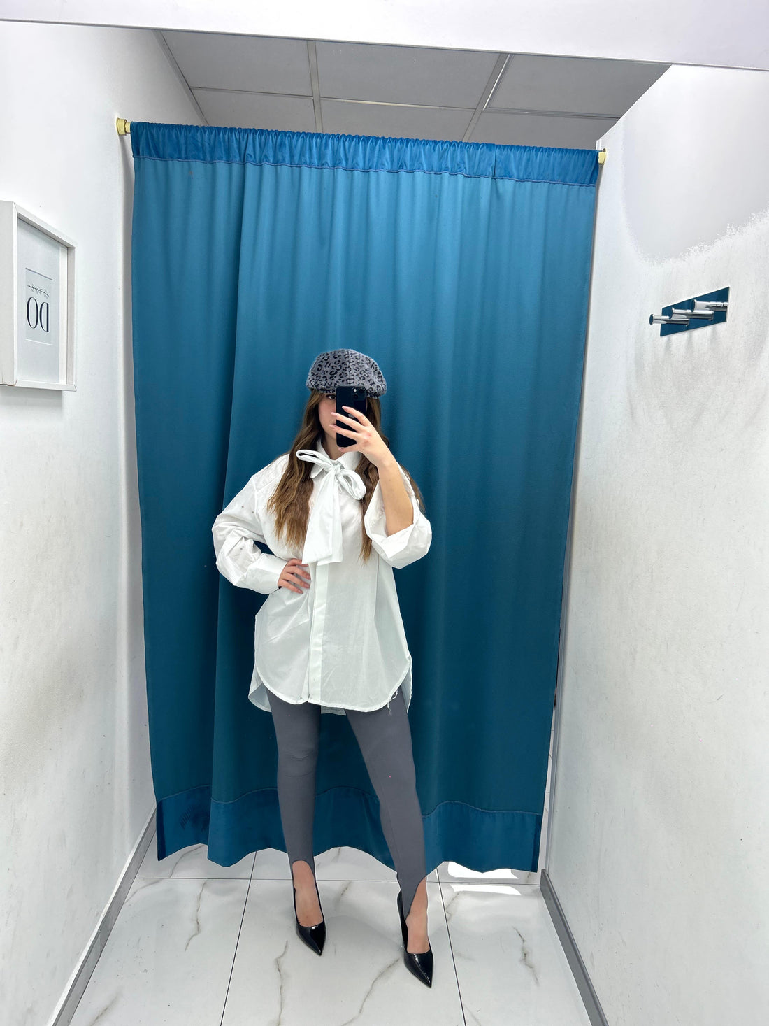Camicia oversize con fiocco 159933