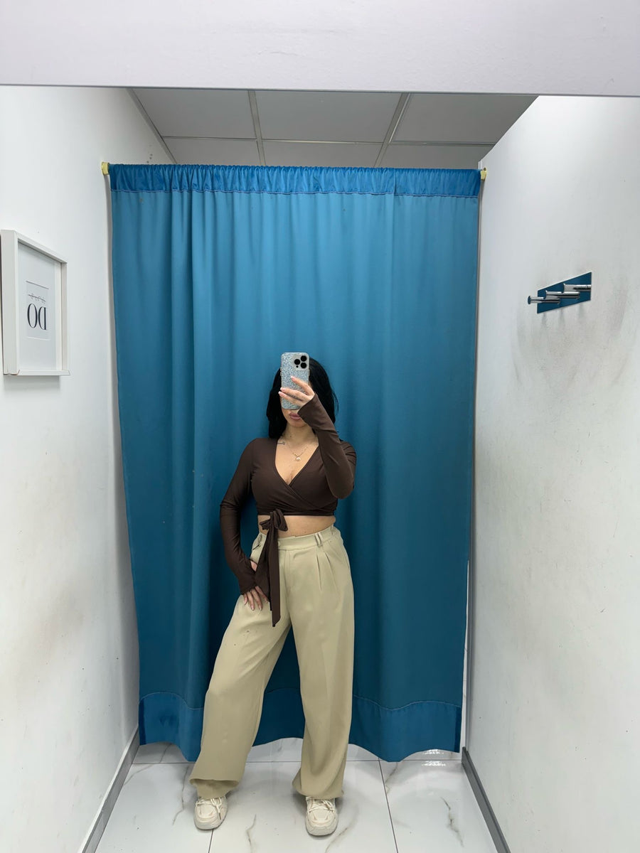 Pantalone wide leg 15592