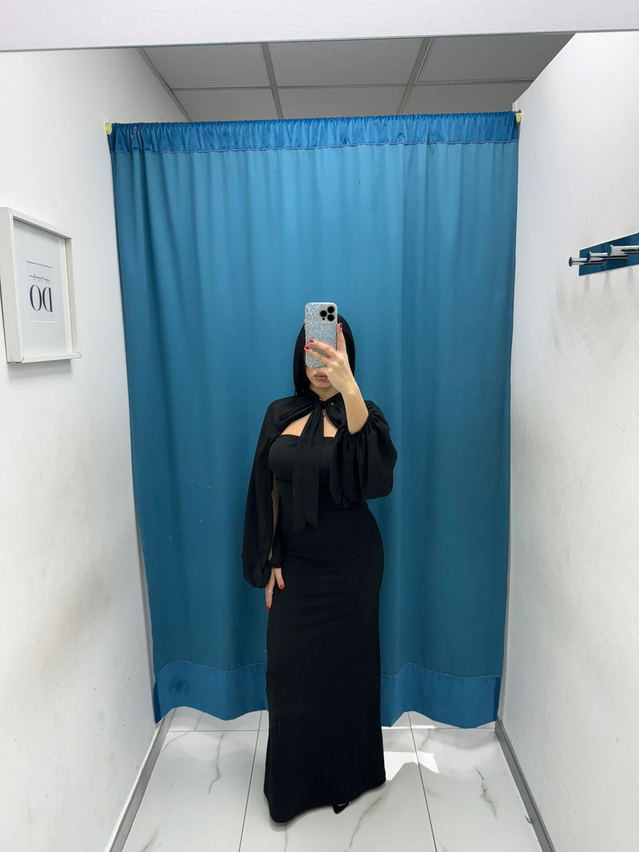 Vestito lungo a campana 39700