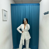Tailleur con cintura 046