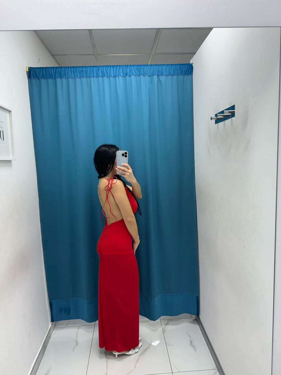 Vestito con scollo sul retro 6536