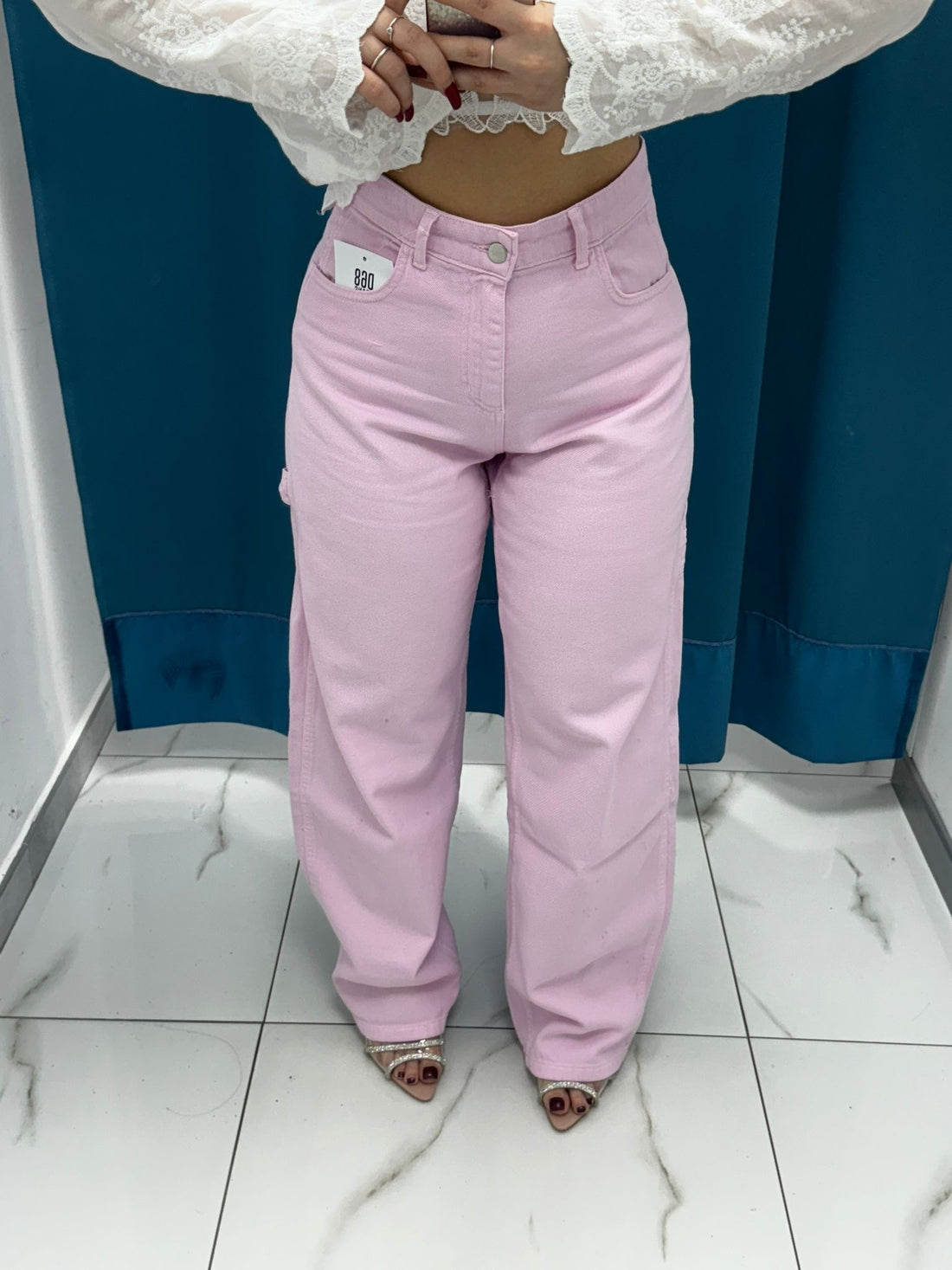 Jeans rosa barbie 072