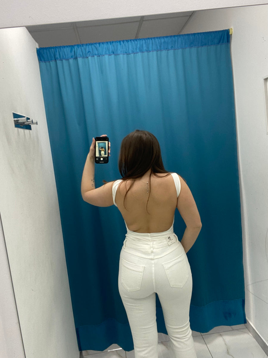 Body con scollo sul retro 8028