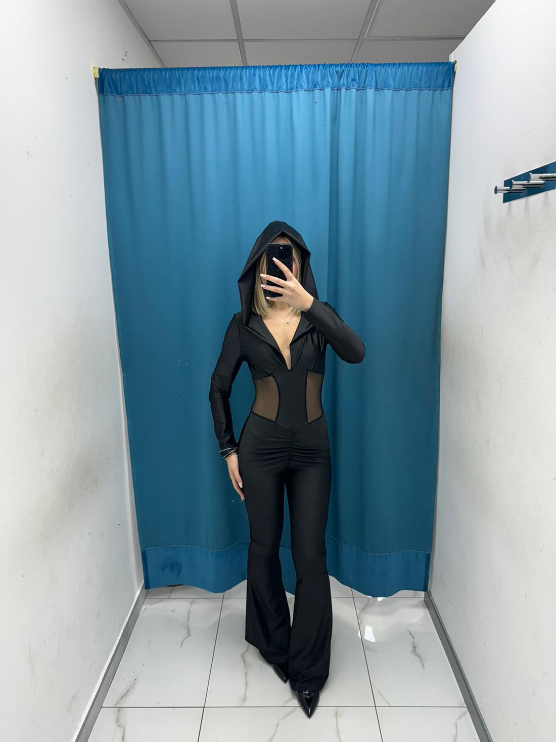 Crystal Hooded Jumpsuit - 12320