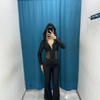 Crystal Hooded Jumpsuit - 12320