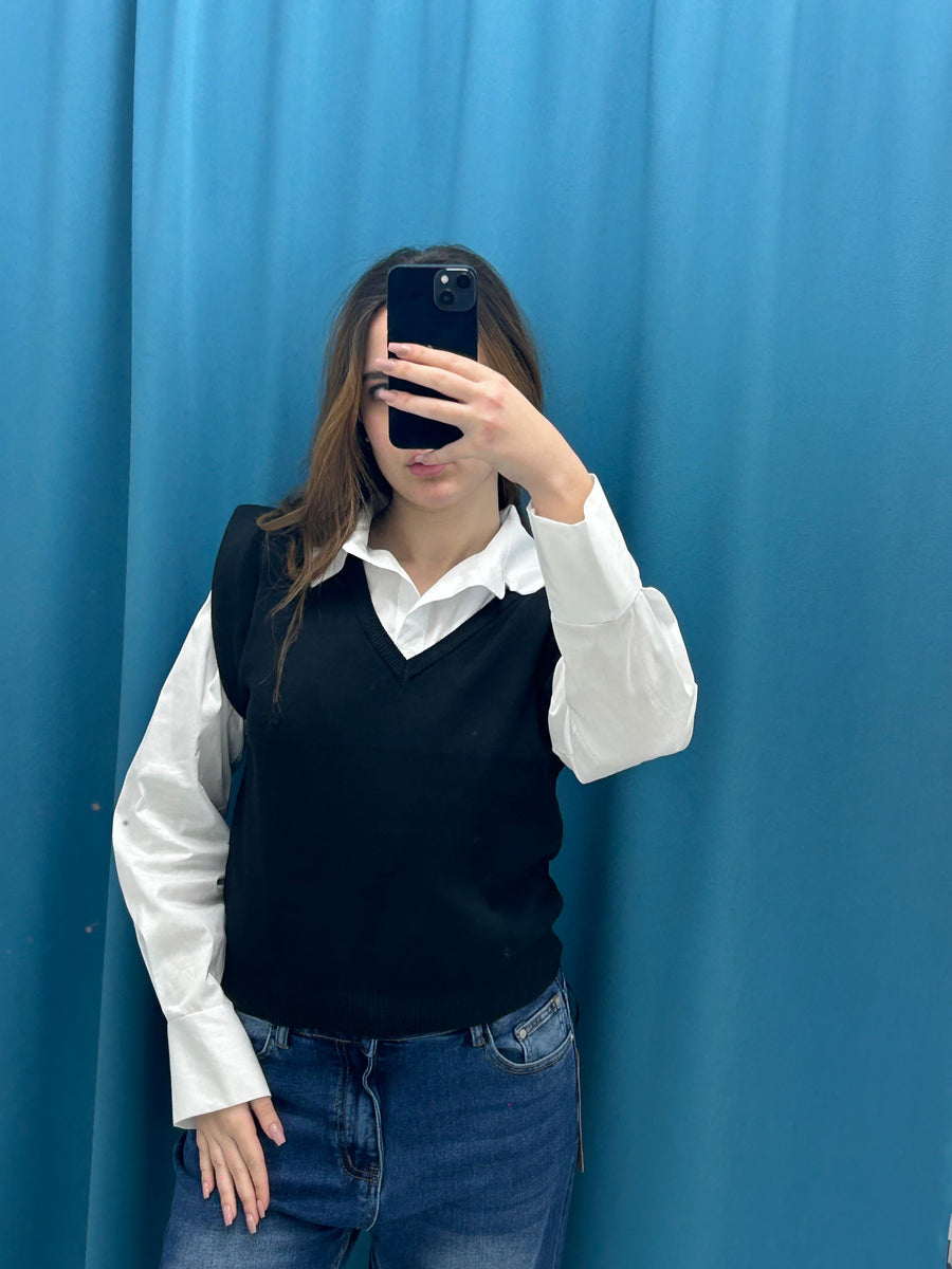 Gilet con spalline 7717