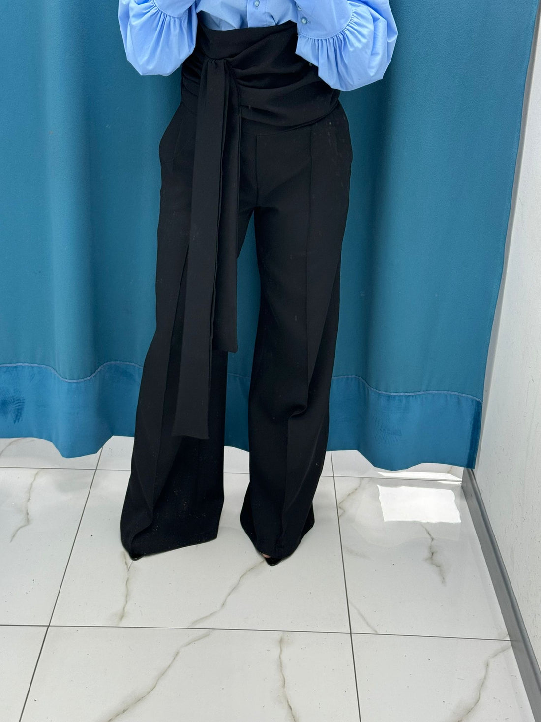Pantalone con fascia 16067