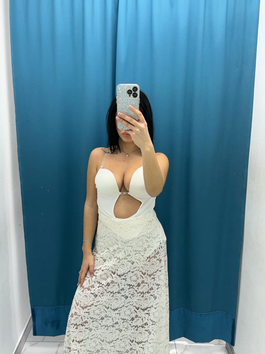 Body con scollo a cuore 2851