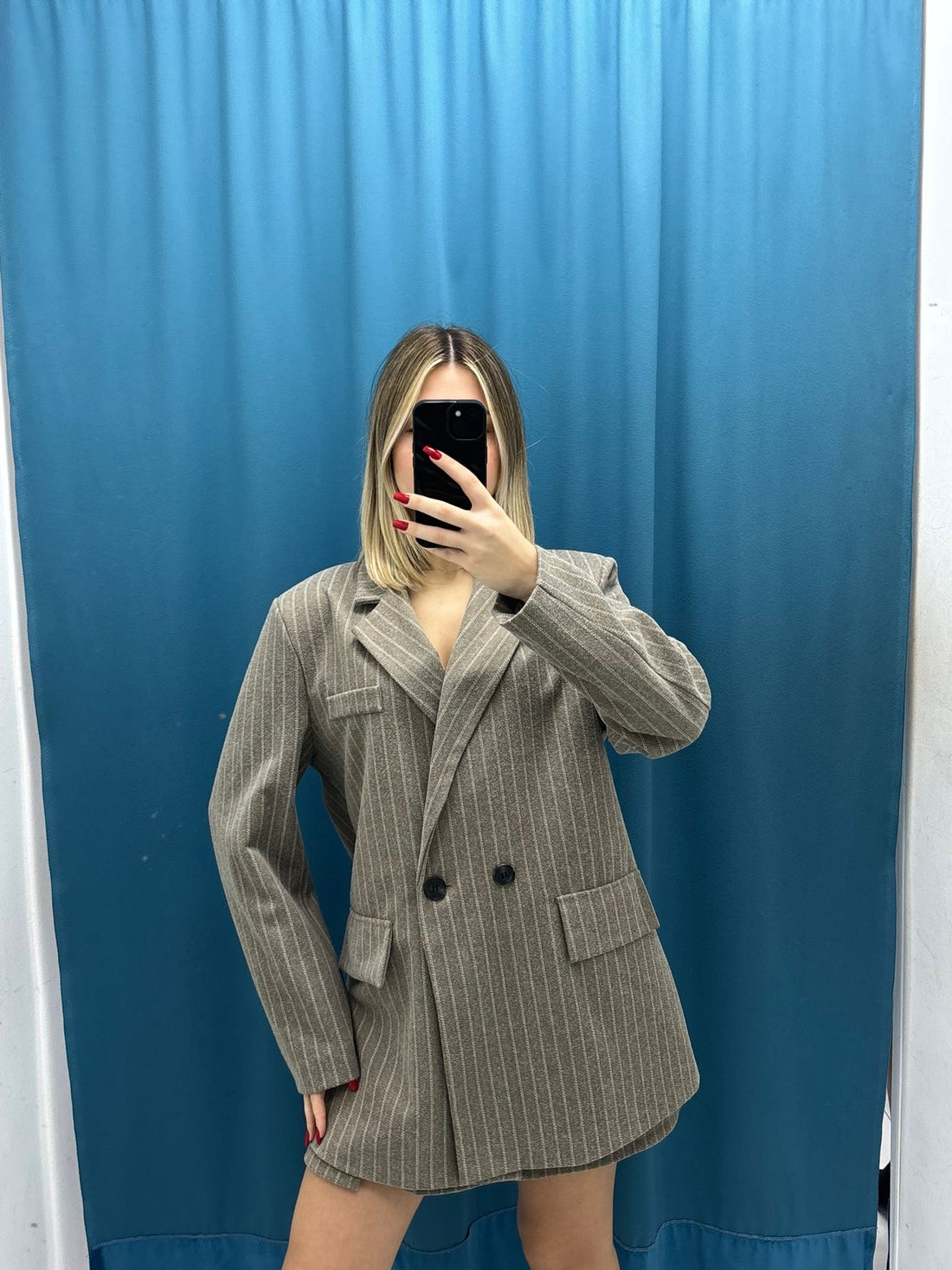 Blazer Dress Gessato Chic-6600