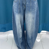 Jeans"Vertical Line Straight”-F8009