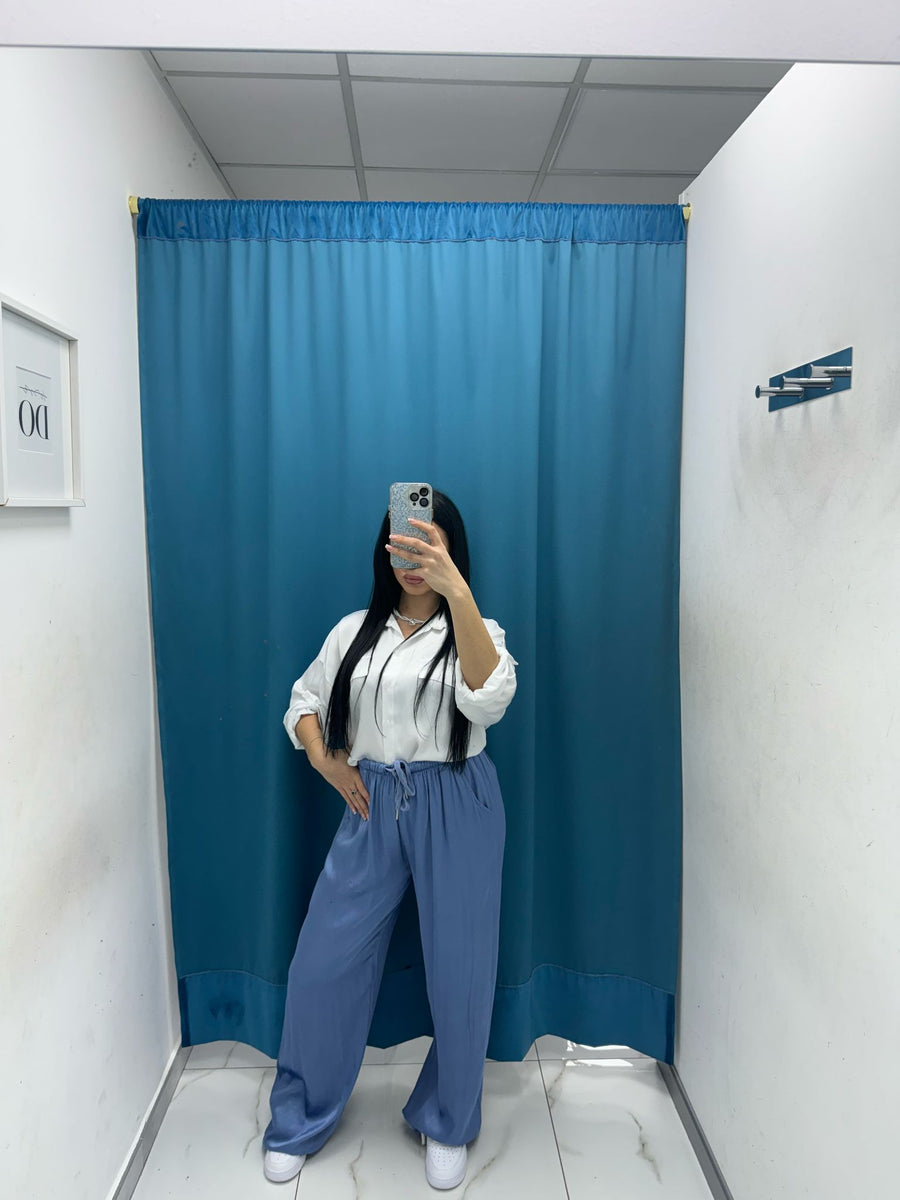 Pantalone palazzo satin 24205