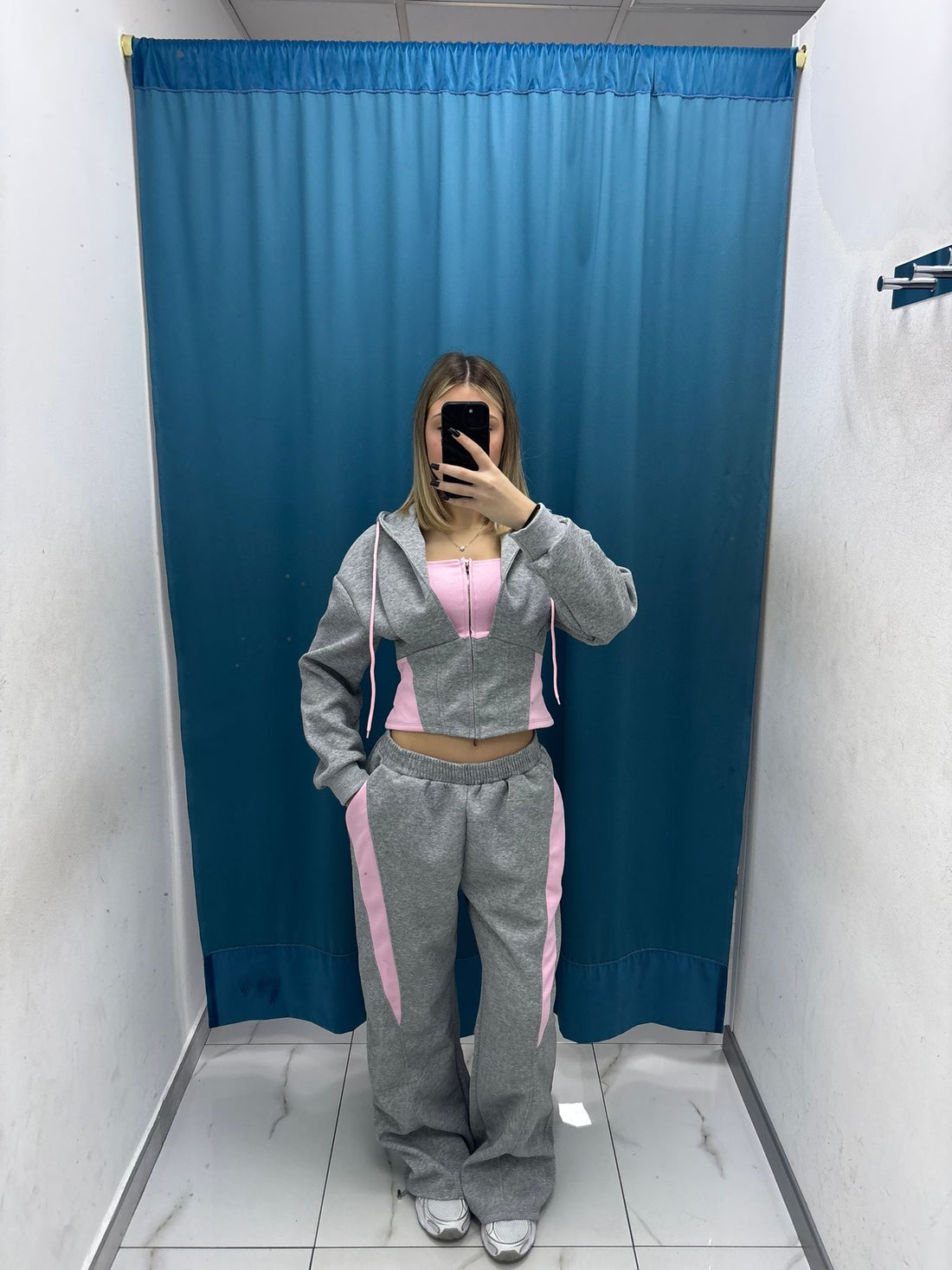 Tuta "Corset Hoodie Bicolor”-1007