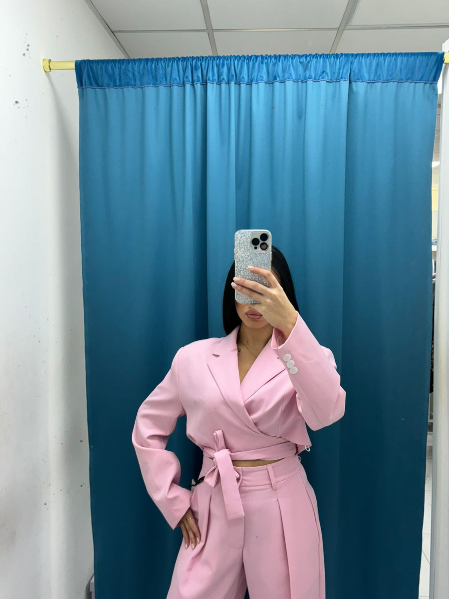 Giacca corta rosa Lumina 2219