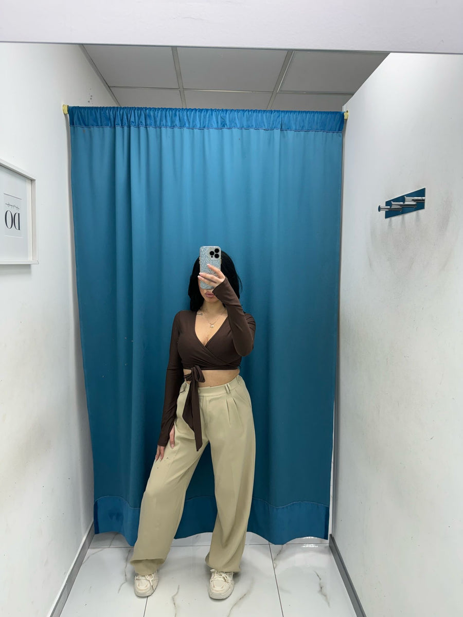 Pantalone wide leg 15592