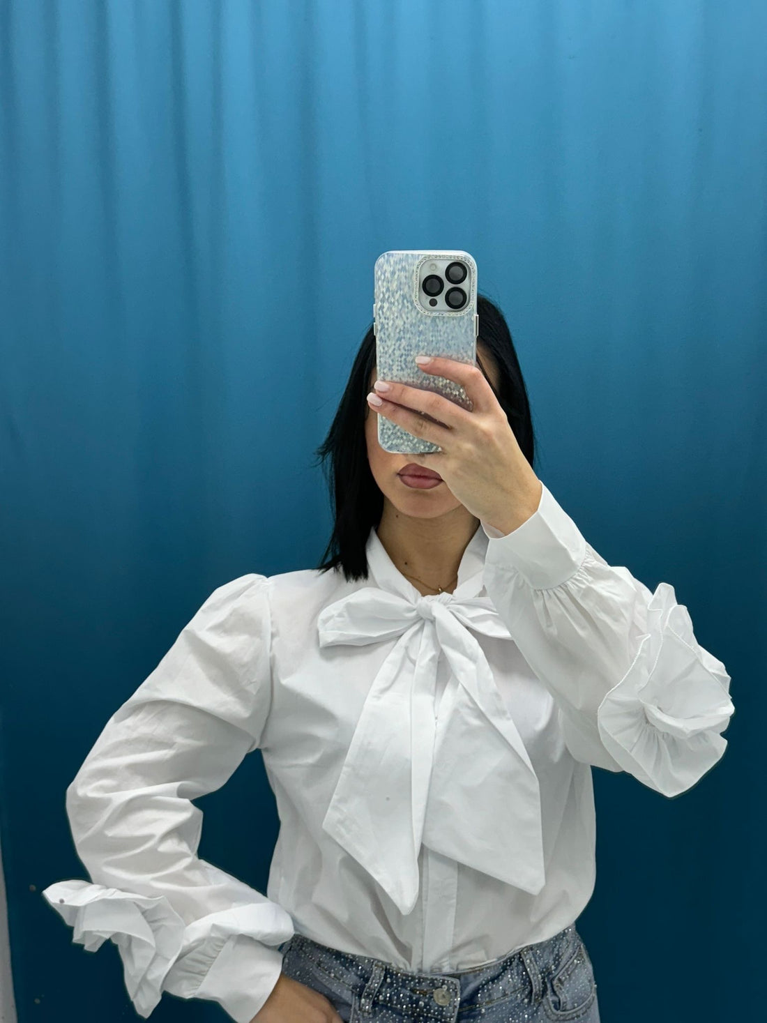Camicia con fiocco 3491