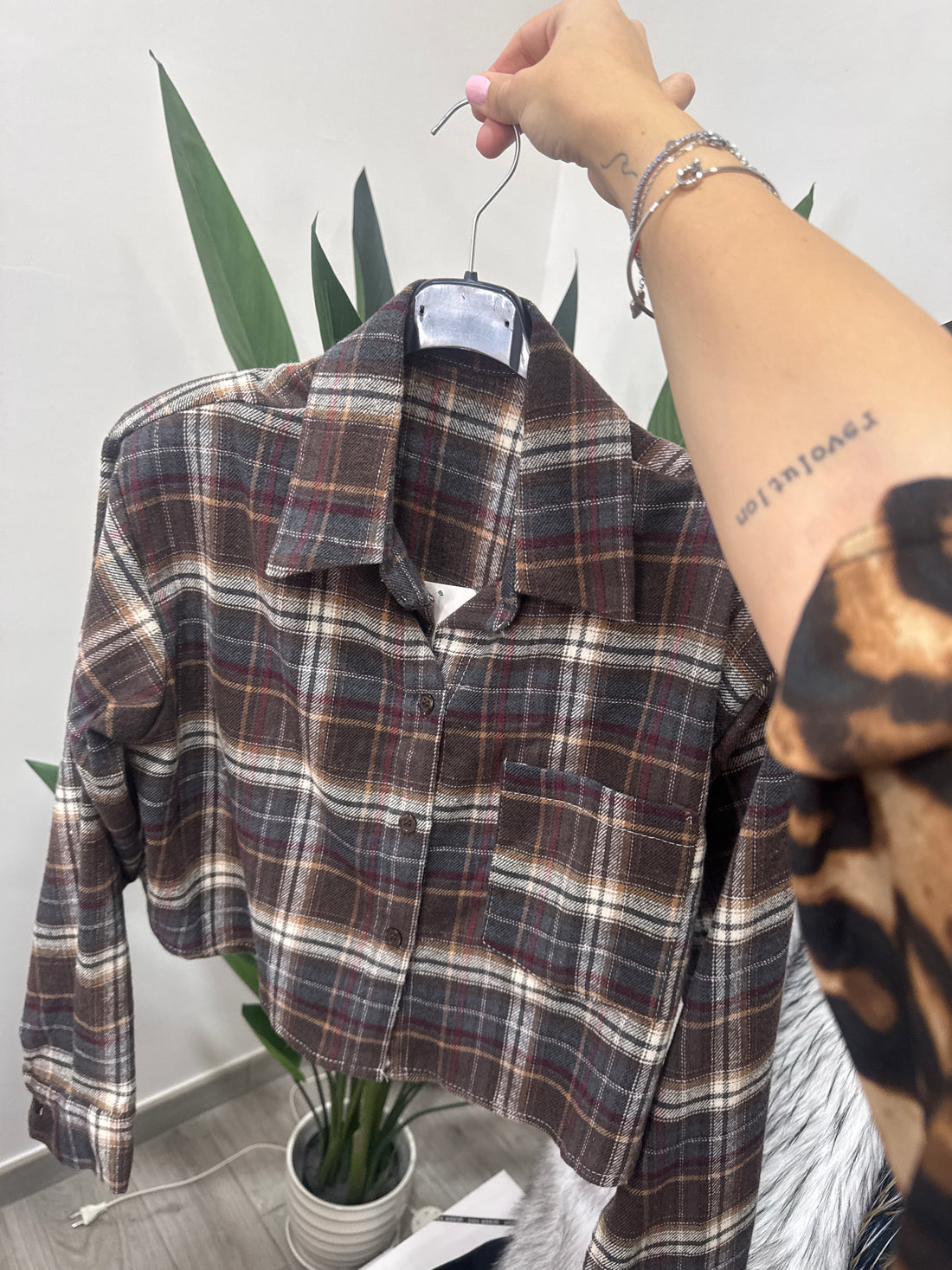 Camicetta “Brown Fields” - 25735