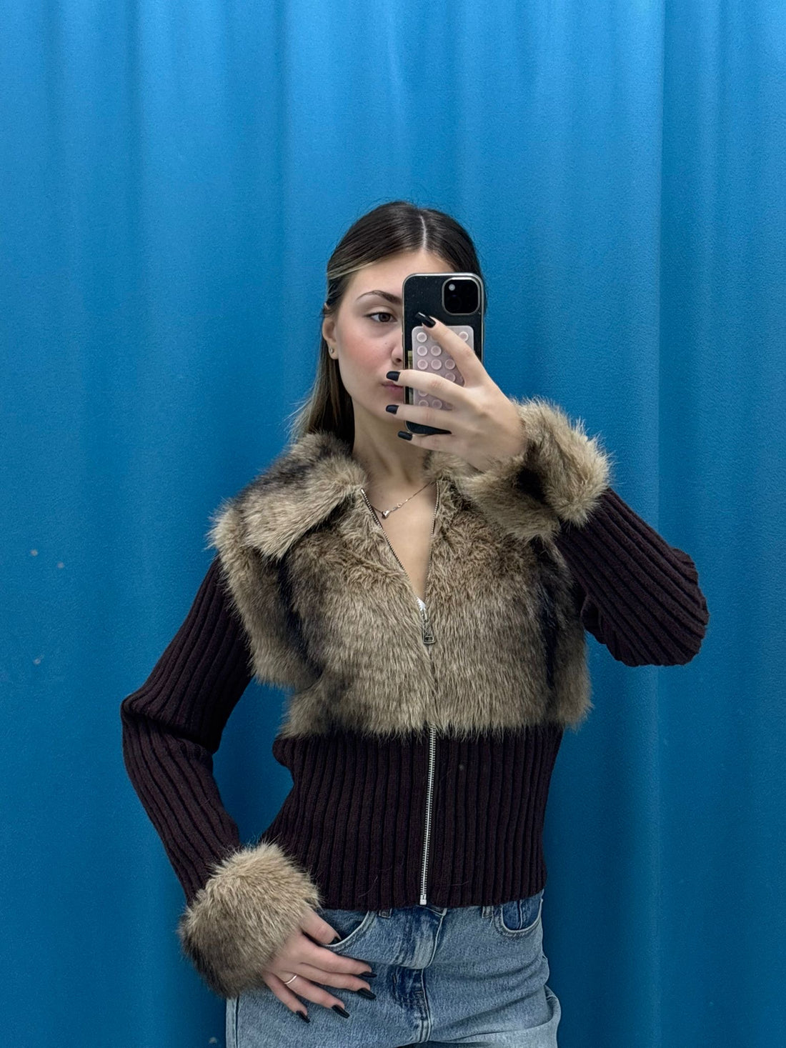 Brown Frost Turtleneck - 2189