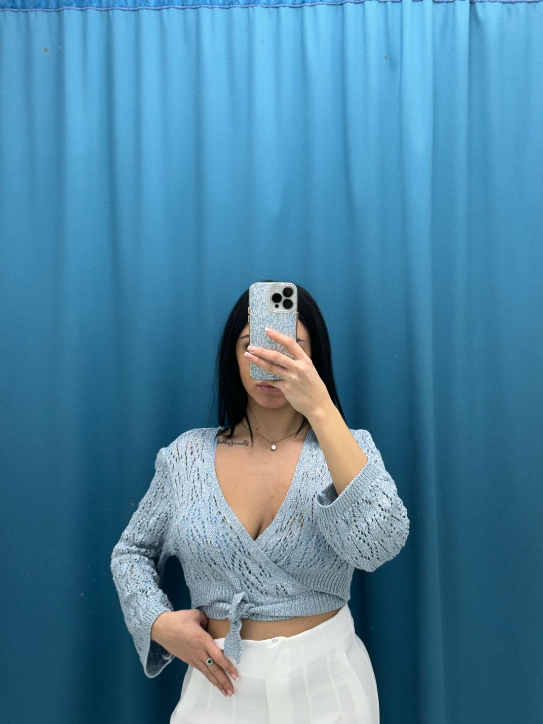 Blusa crochet 2430