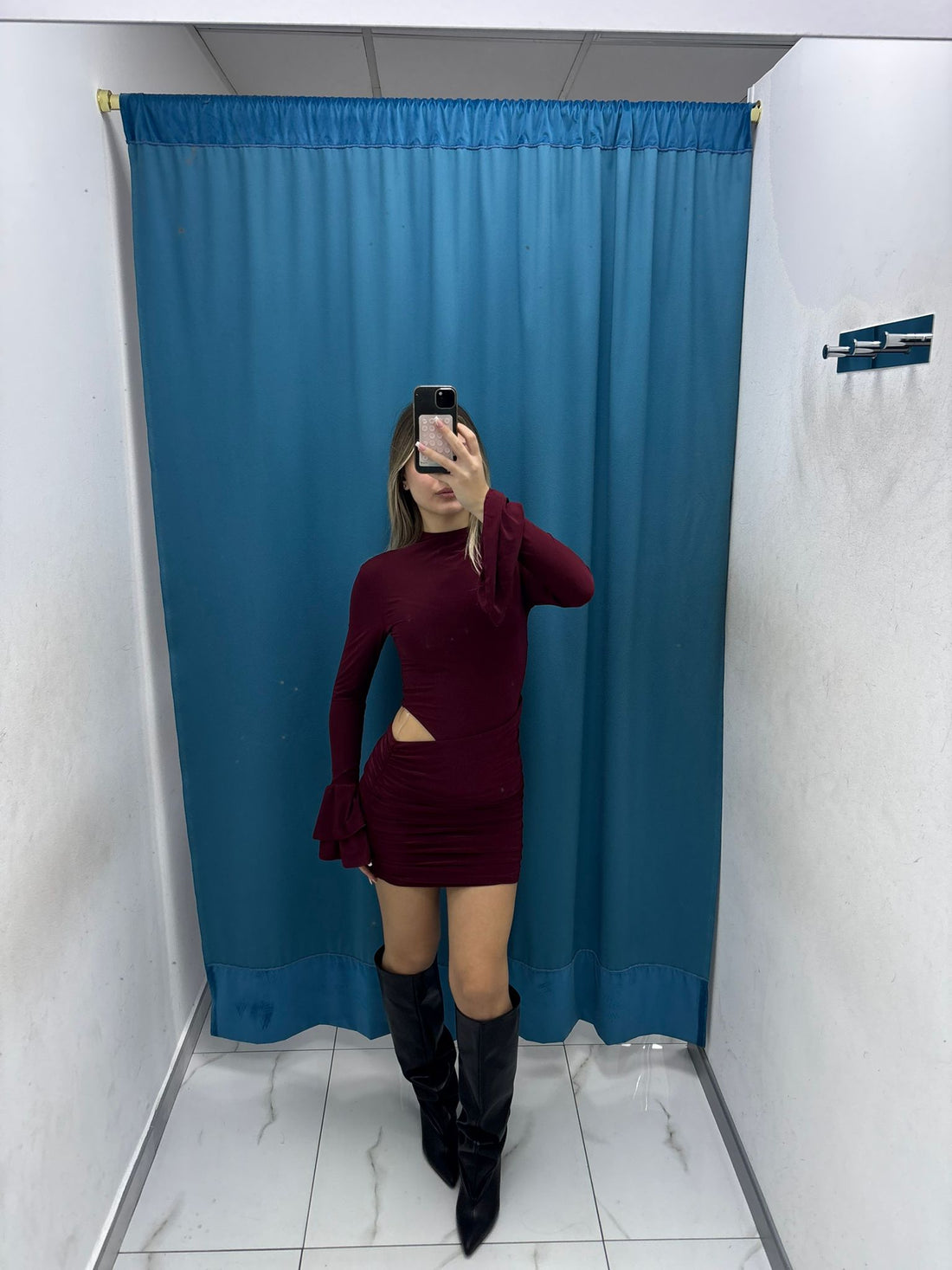 Velvet Line Dress - 1799