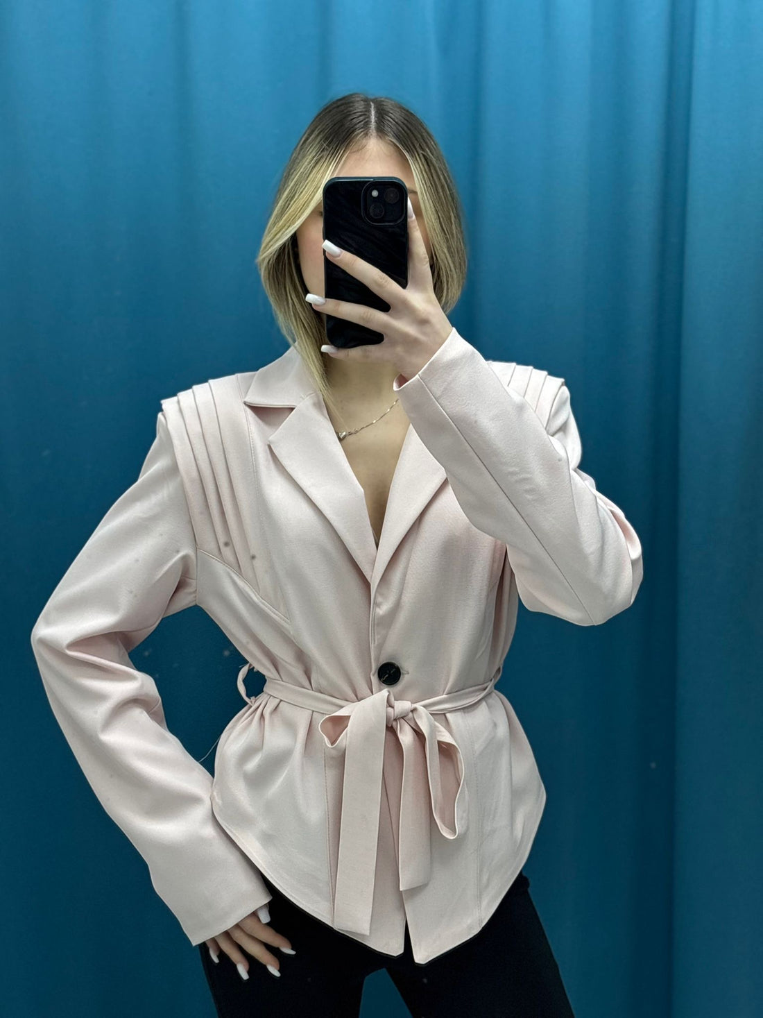 Blazer "Belted Elegance"-66767