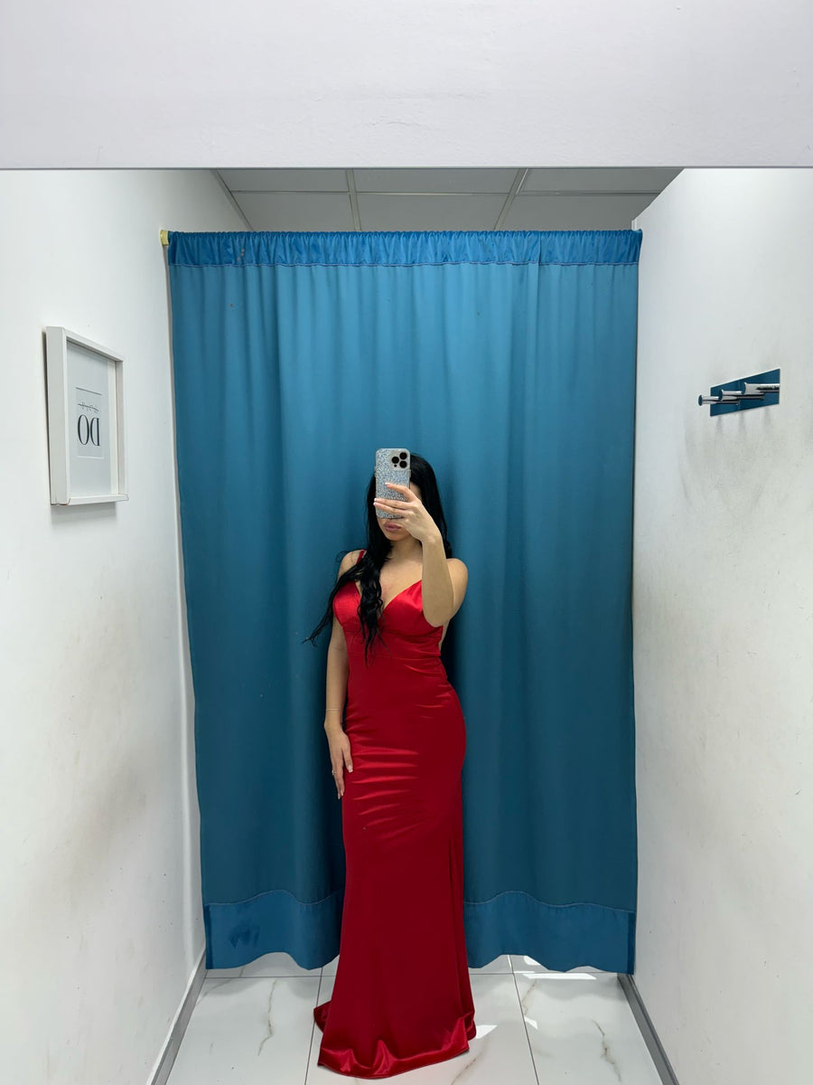 Vestito lungo raso 5266