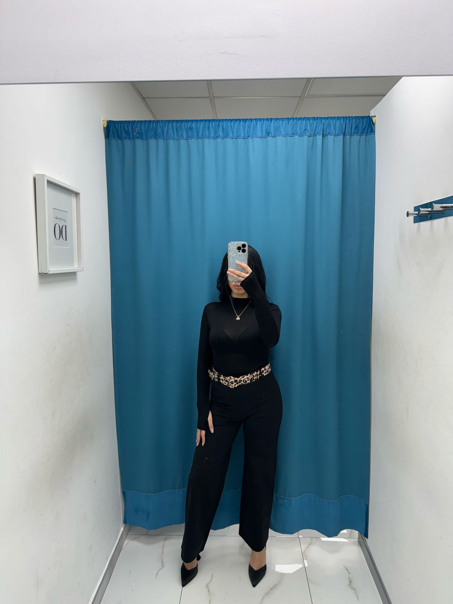 Pantalone a palazzo con cintura 5386