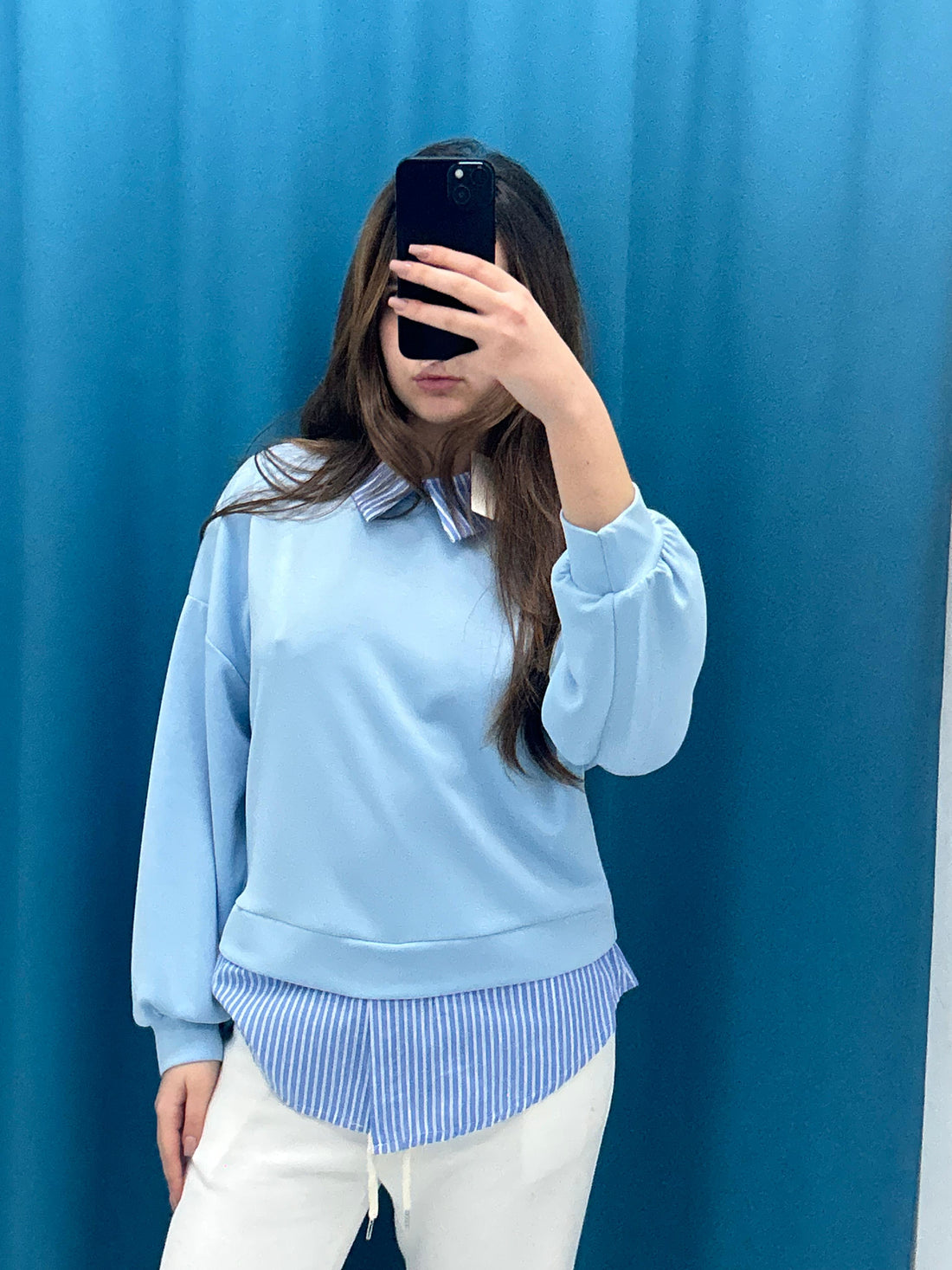 Felpa con camicia 3320