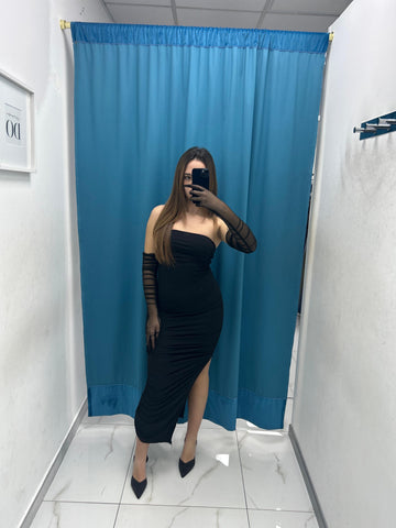Vestito con spacco 9691