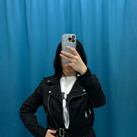 Giubbotto biker camoscio 180328