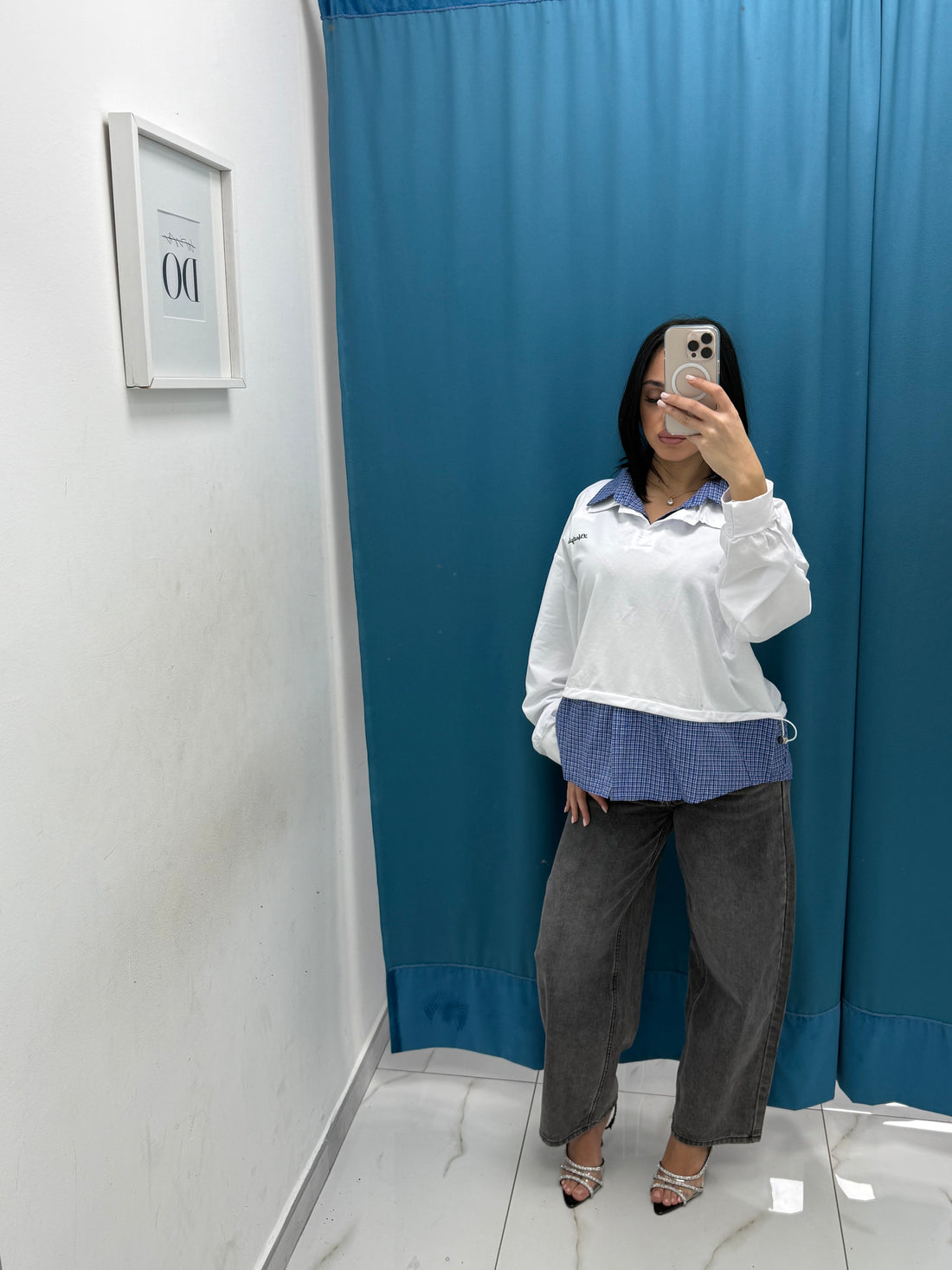 Jeans balloon grigio 24131