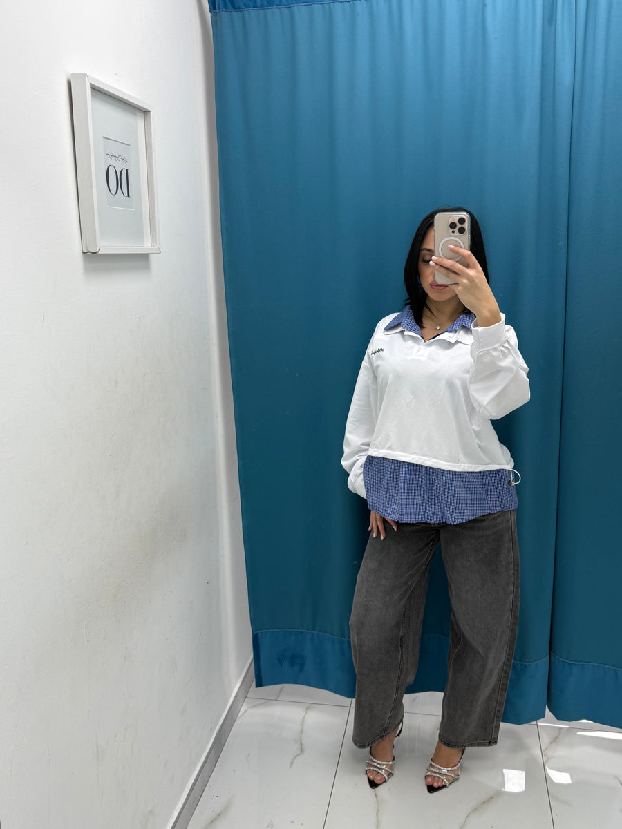 Jeans balloon grigio 24131