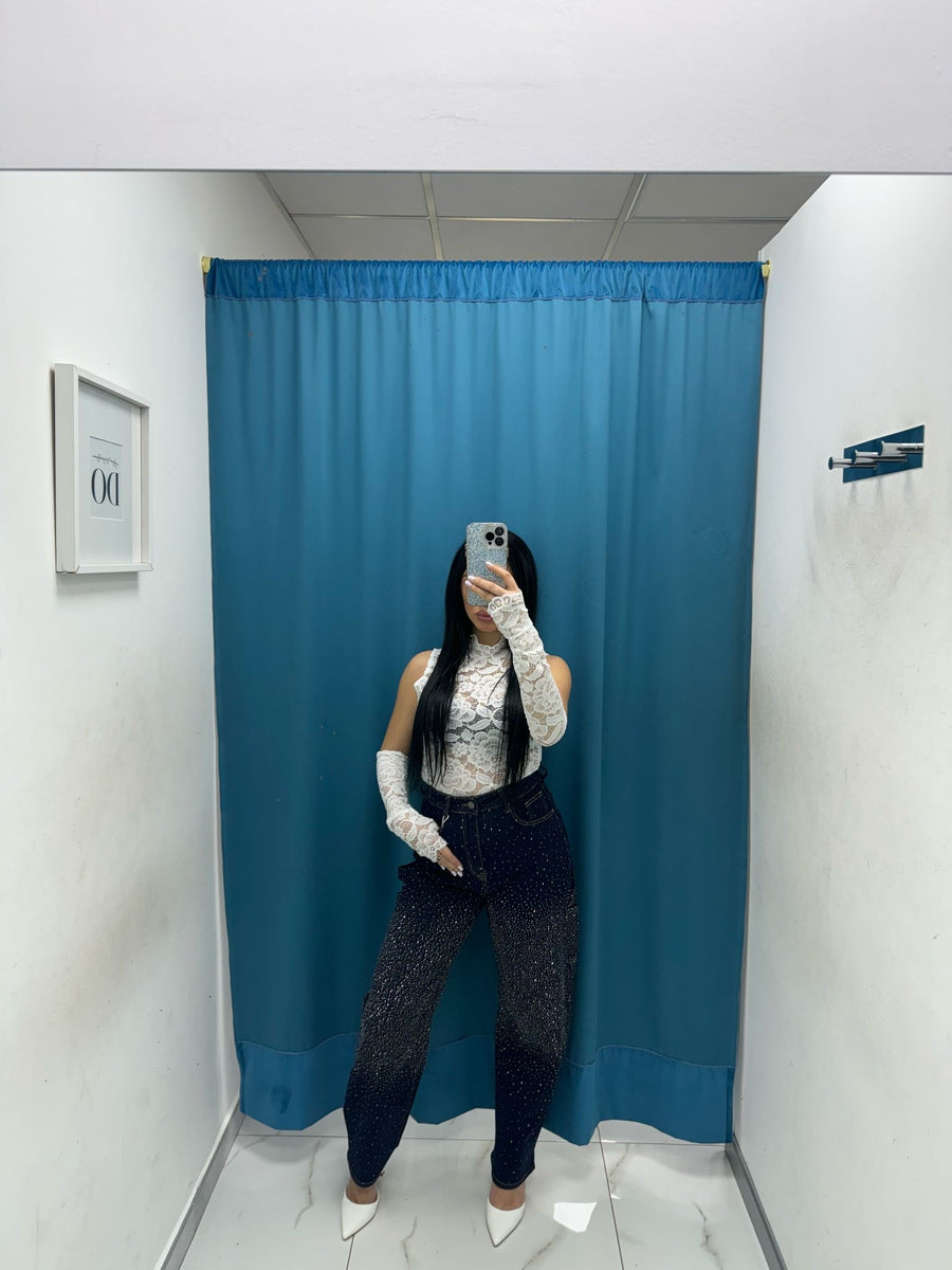 Jeans balloon con brillantini 1279