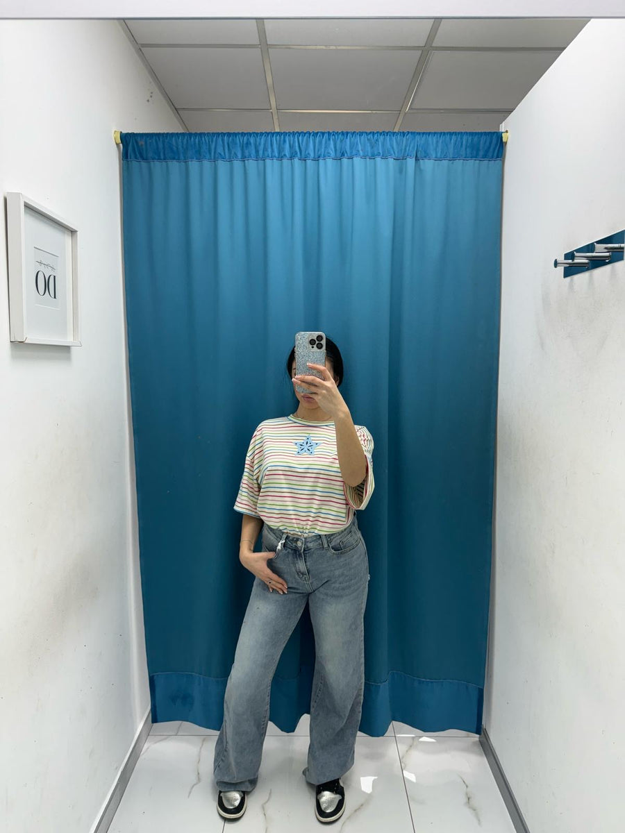 Jeans con strass sul retro 1163