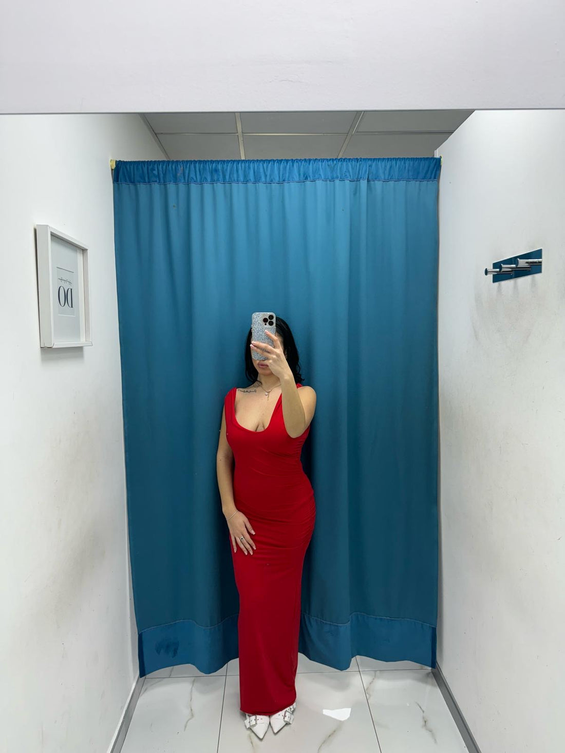 Vestito lungo con scollo 11265
