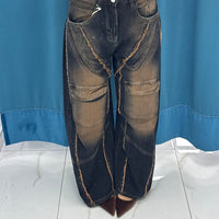 Jeans “Cognac Knee Patch” 93068