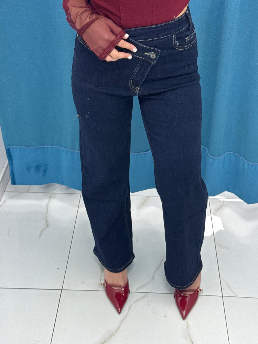 High Waist Jeans-3282