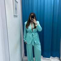 Tailleur satin giacca e pantalone GC32