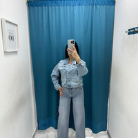 Giacca denim crop 3529